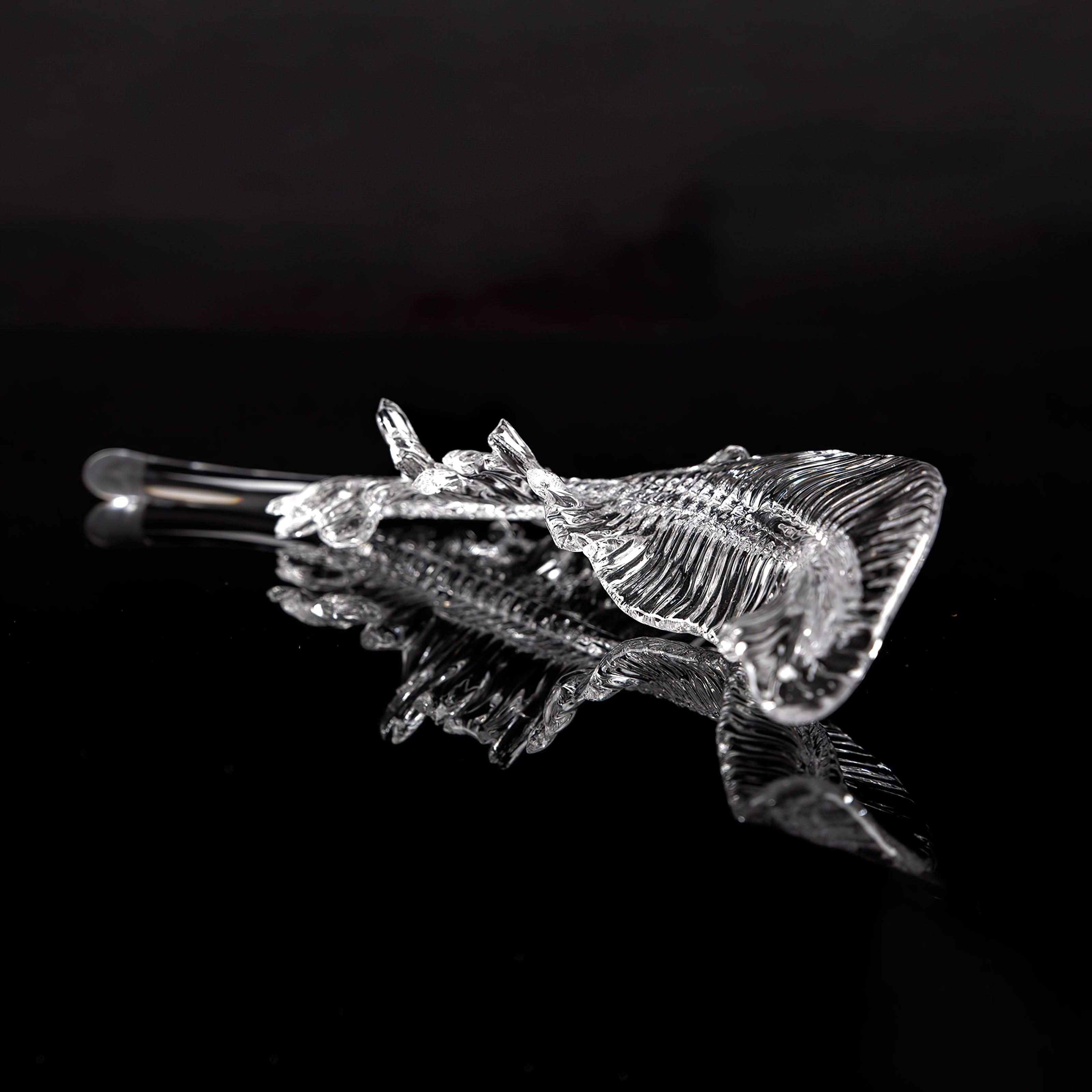Glass Feathers Chandelier