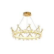 Golden Crown Garland Crystal Chandelier