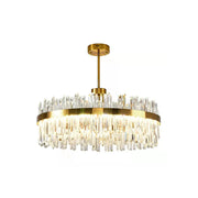 Golden Round Crystal Chandelier