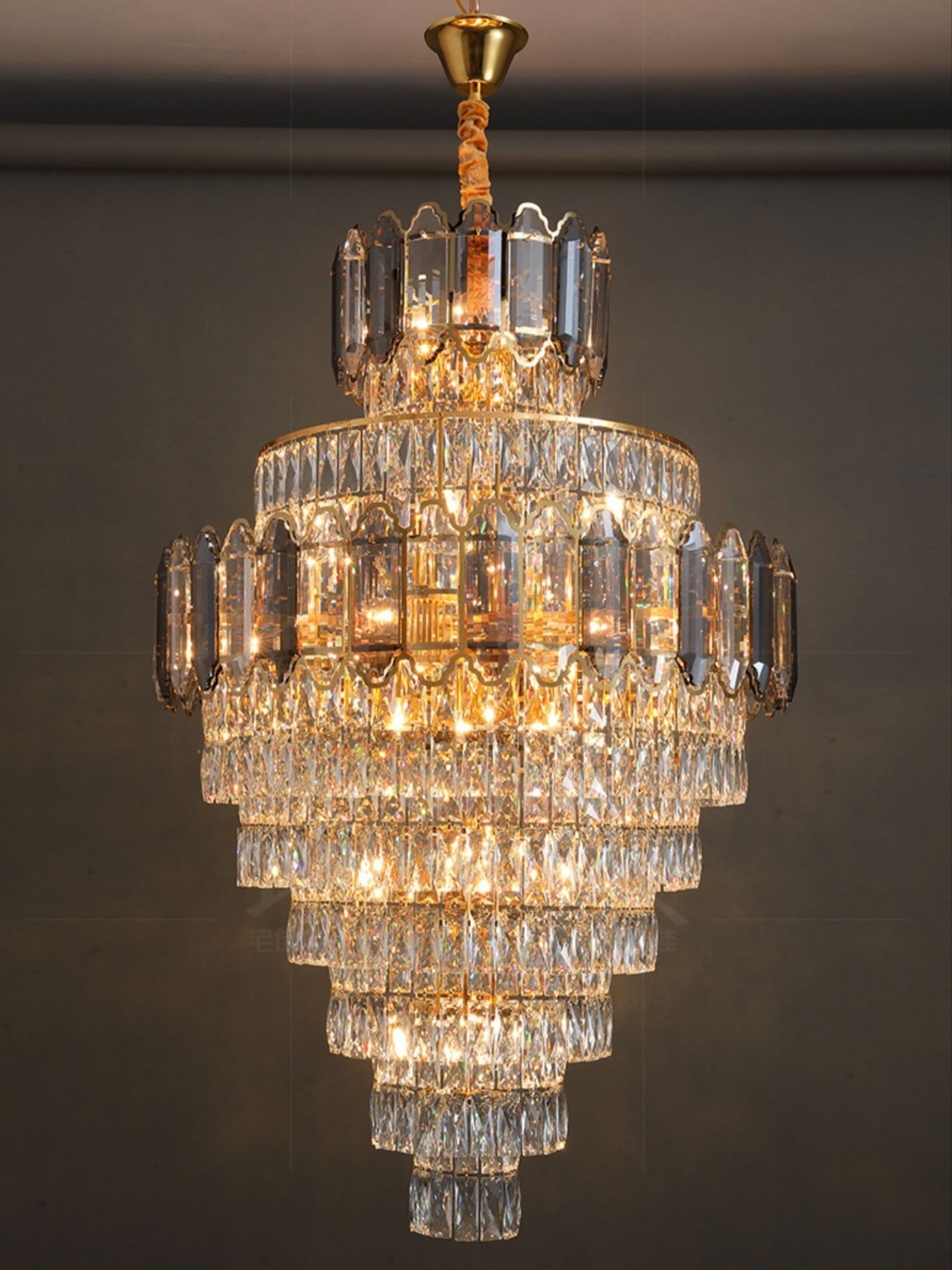 Grand Radiance Round Crystal Chandelier