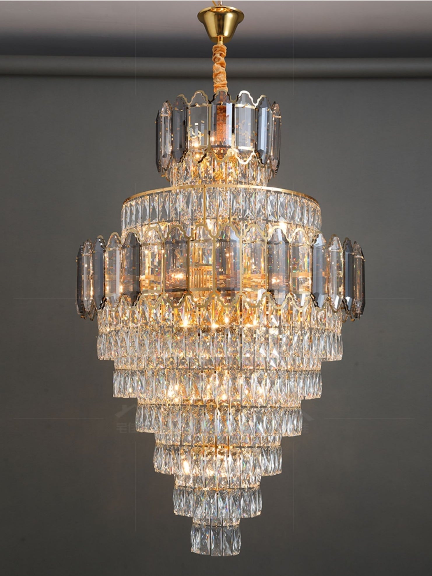 Grand Radiance Round Crystal Chandelier