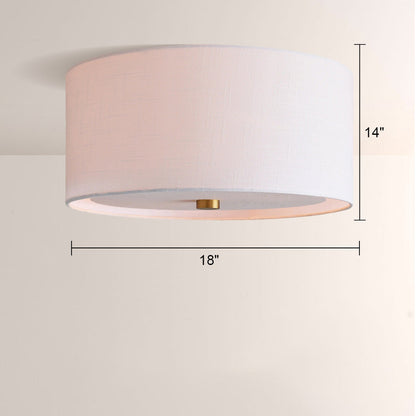 Linem Linen Flush Mount