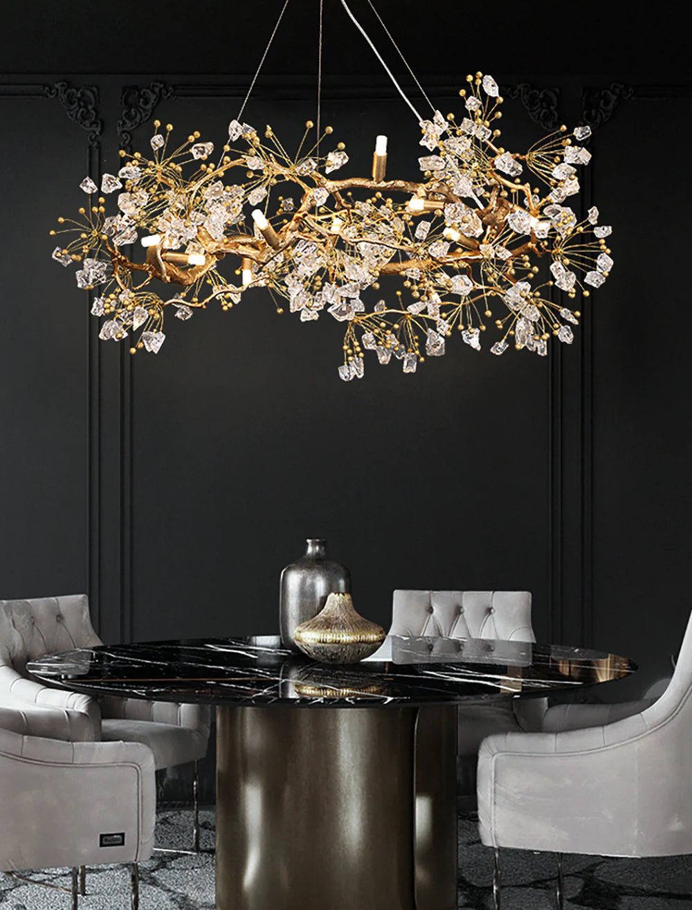 Lorna Berry Branch Shape Glass Chandelier