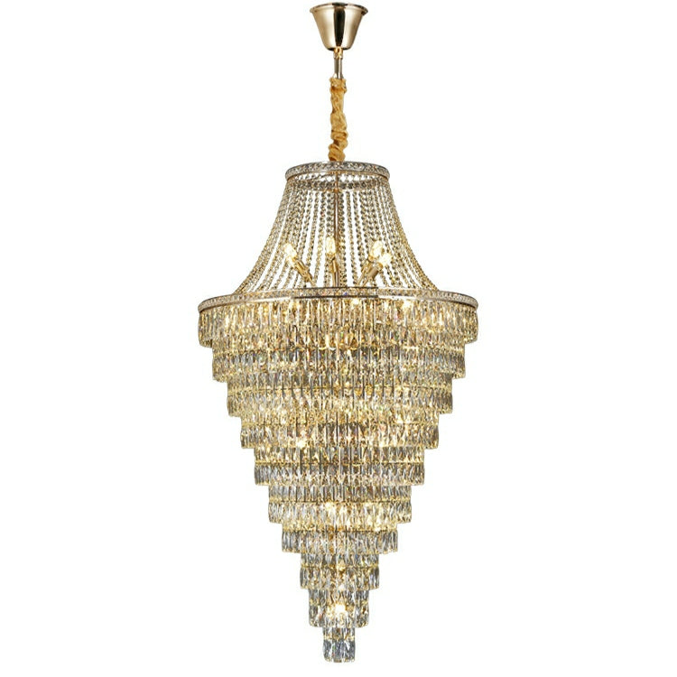 Grand Radiance Tiered Round Crystal Chandelier