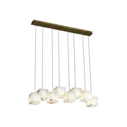 Simple Alabaster Box chandelier
