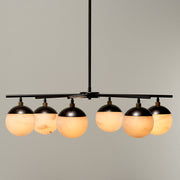 Alabaster Orb 6-Light Chandelier