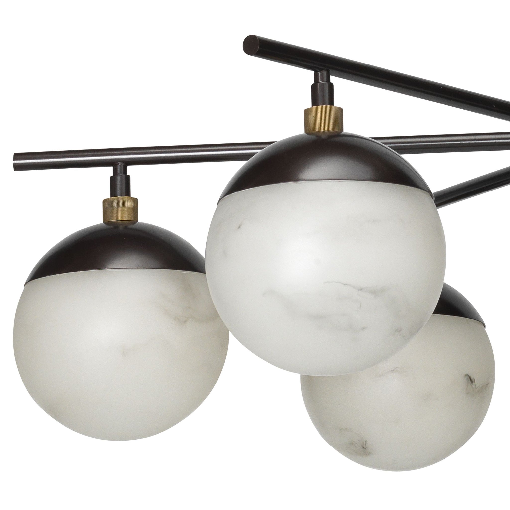 Alabaster Orb 6-Light Chandelier