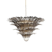 Palmette Murano Smoked Glass Chandelier