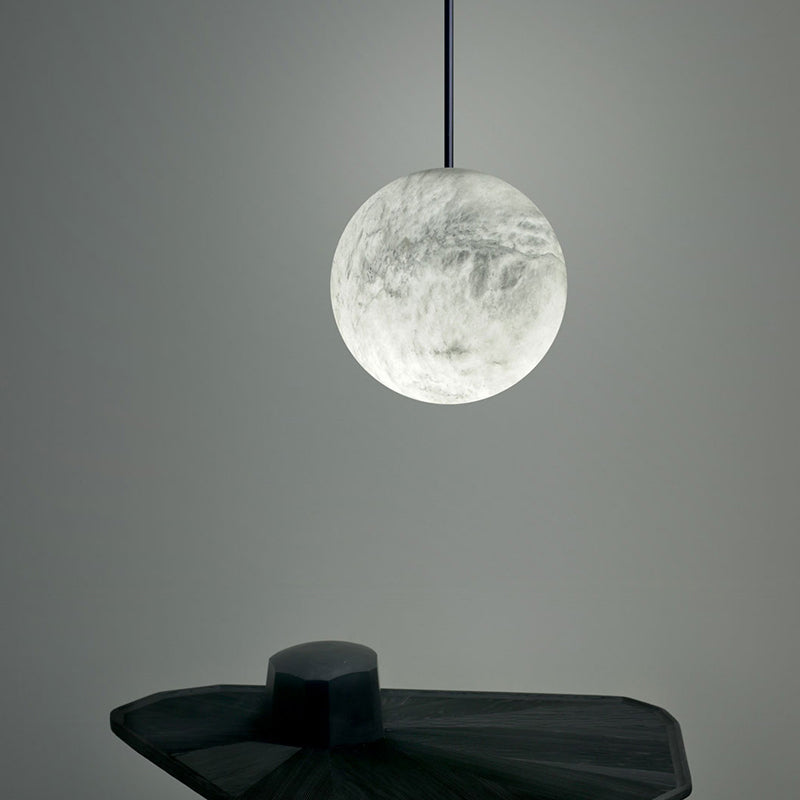 Alabaster Orb Cluster Pendant Chandelier