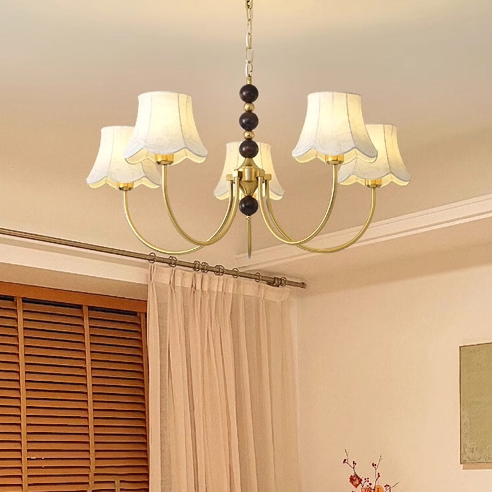 Orchid Fabric Chandelier