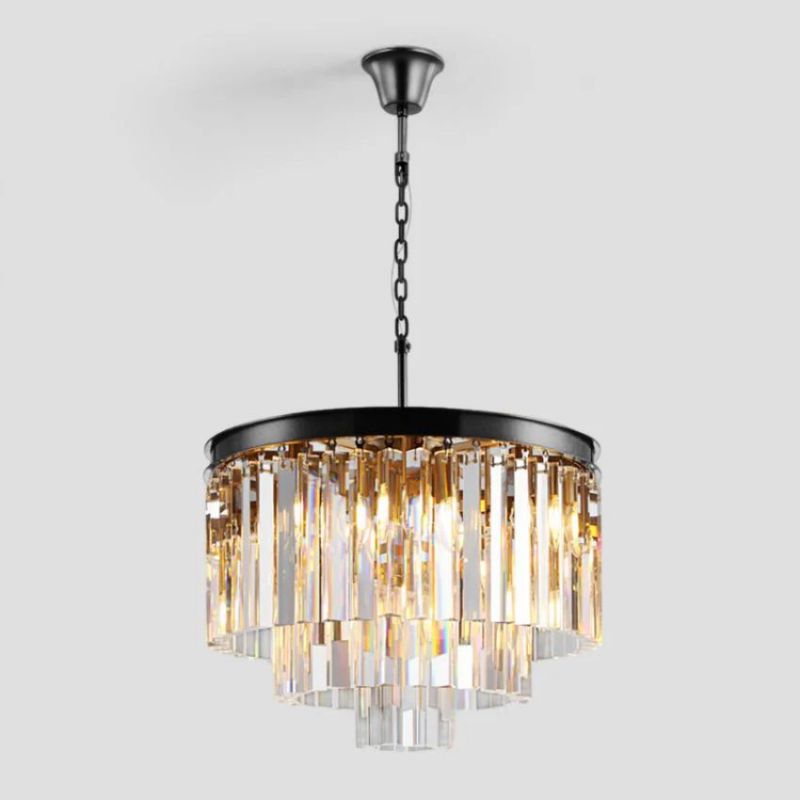 LA Rhea Multi-Tier Round Chandelier