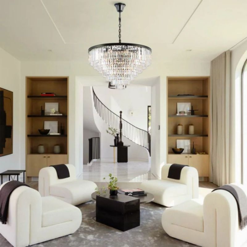 LA Rhea Multi-Tier Round Chandelier
