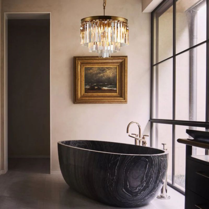 LA Rhea Multi-Tier Round Chandelier
