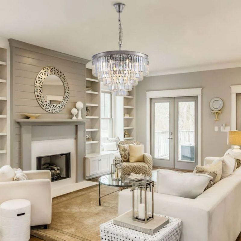 LA Rhea Multi-Tier Round Chandelier