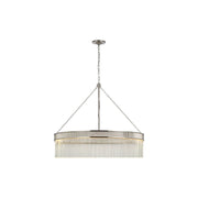Ribbed Glass Ring Chandelier