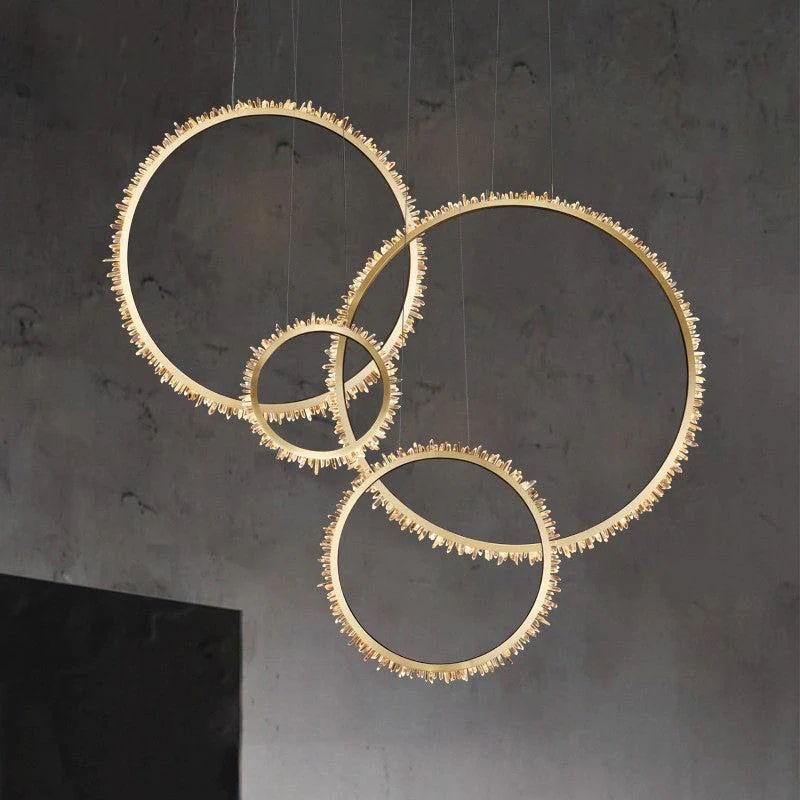 LA Rock Crystal Ring Chandelier