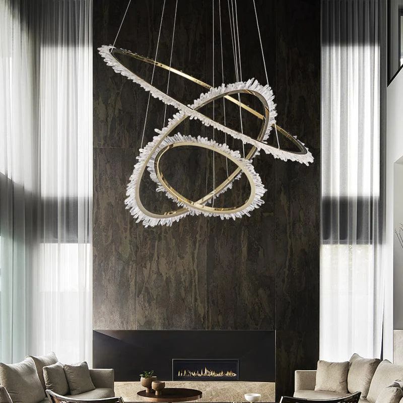 LA Rock Crystal Ring Chandelier