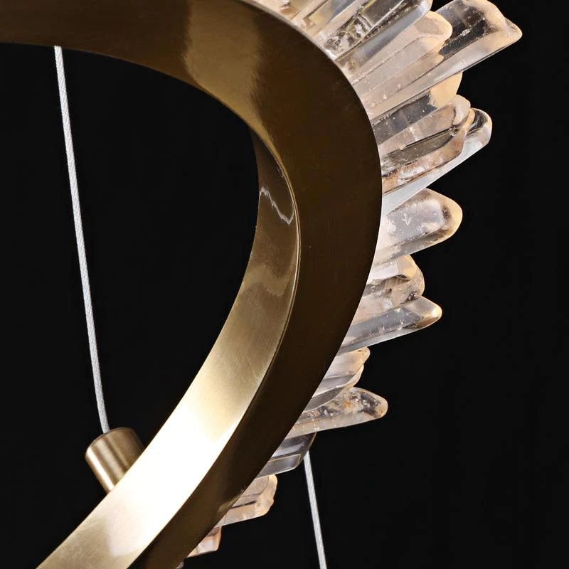 LA Rock Crystal Ring Chandelier