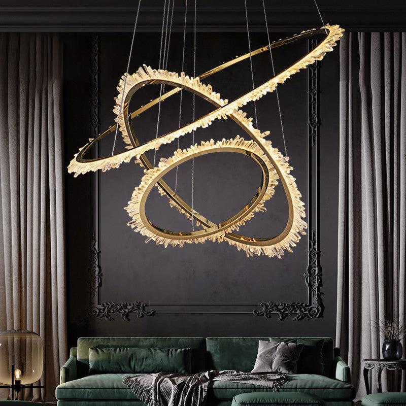 LA Rock Crystal Ring Chandelier