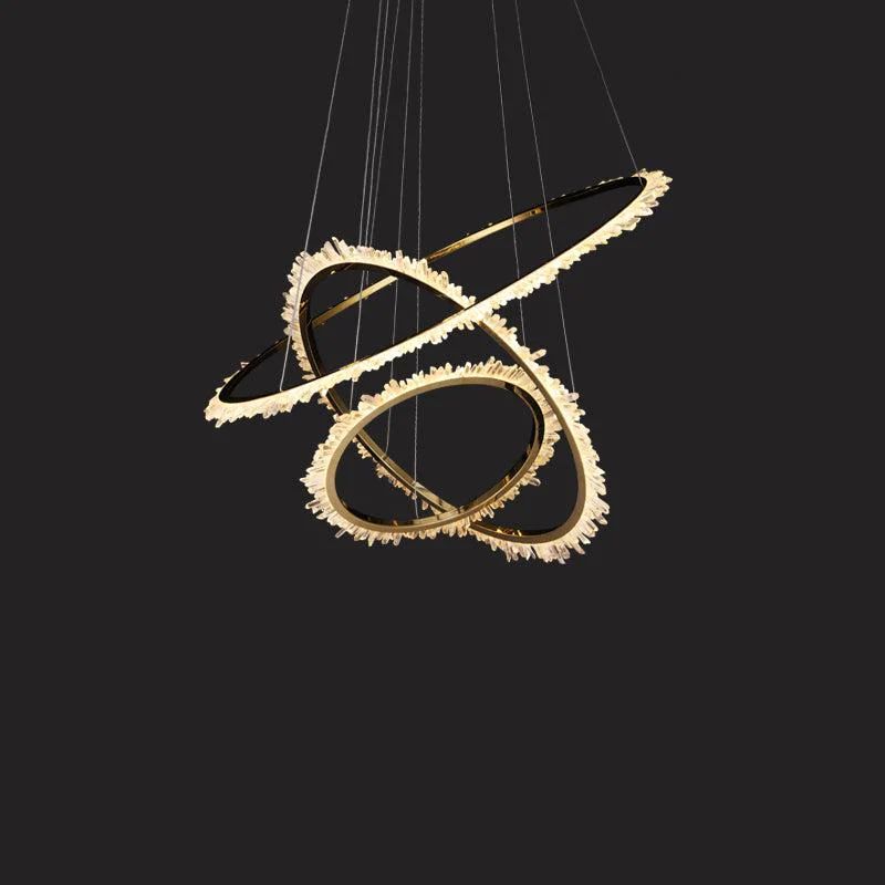LA Rock Crystal Ring Chandelier