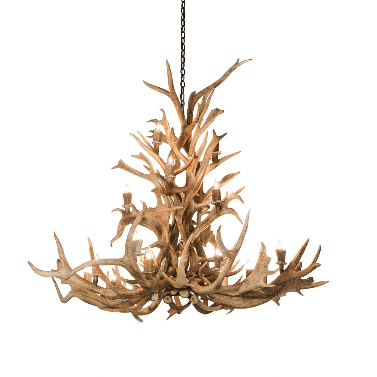Rustic Lodge 18 - Light Chandelier 65"W