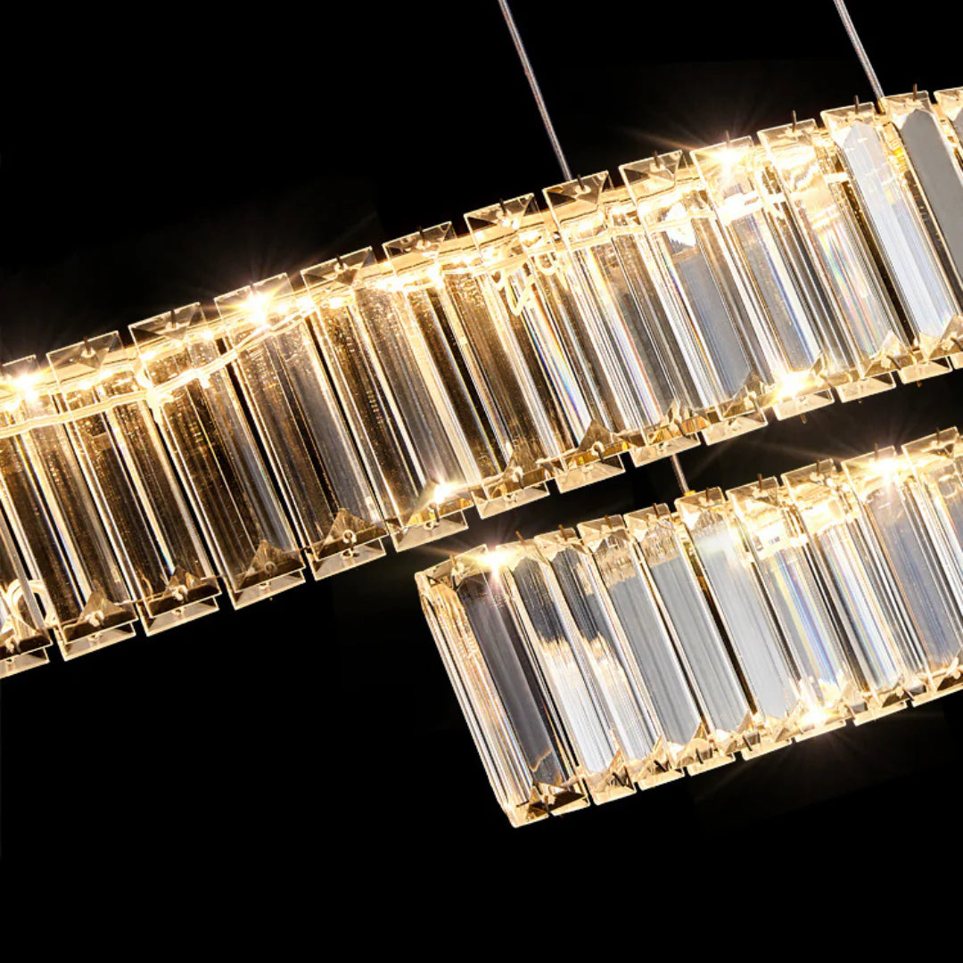 Simple Wave Crystal Chandelier