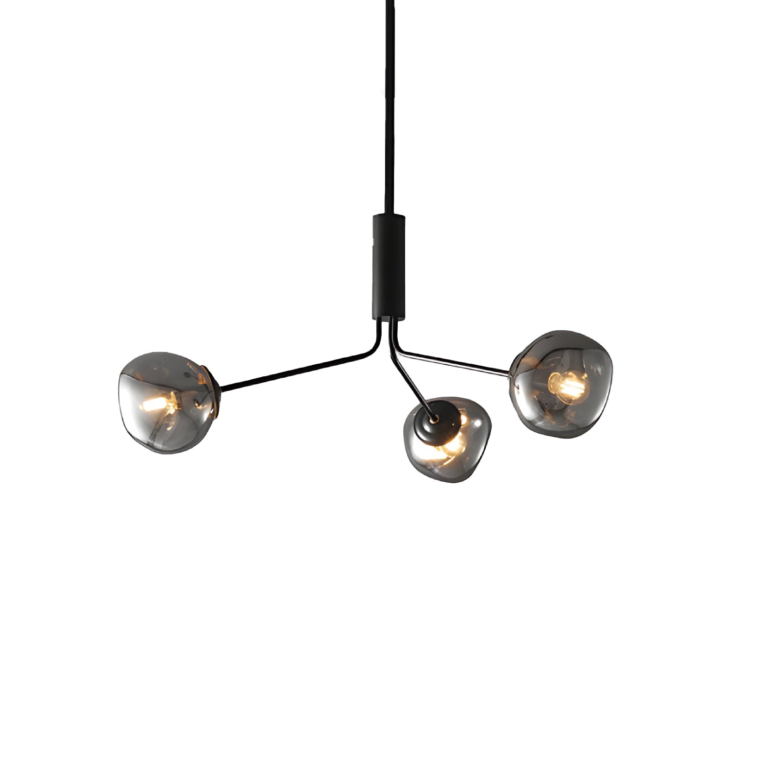 Smoked Glass Chandelier