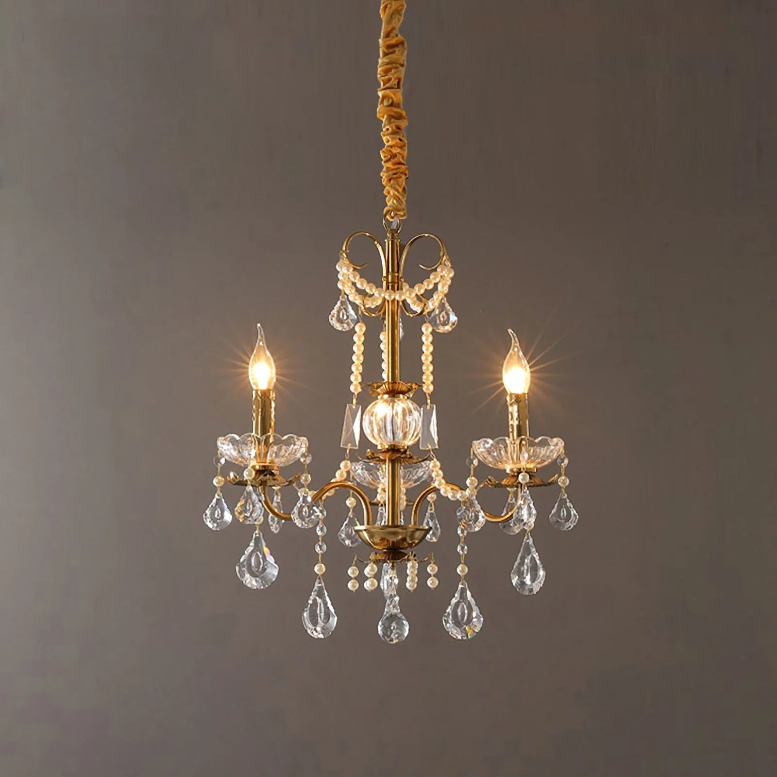 Floral Candelabra Crystal Chandelier