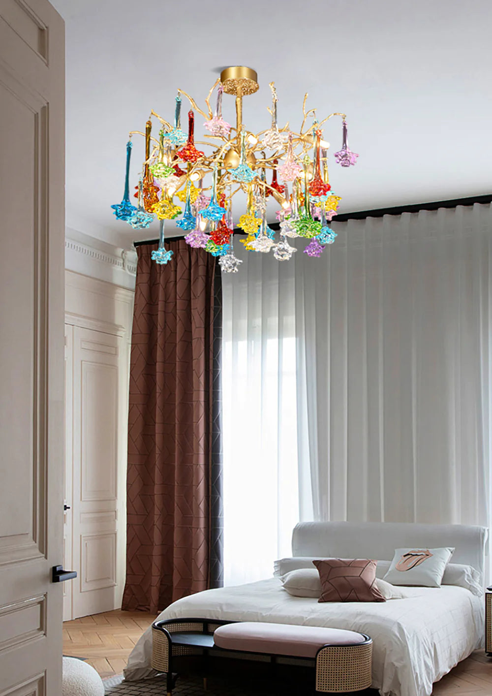 Tree Branch Glass Color Chandelier