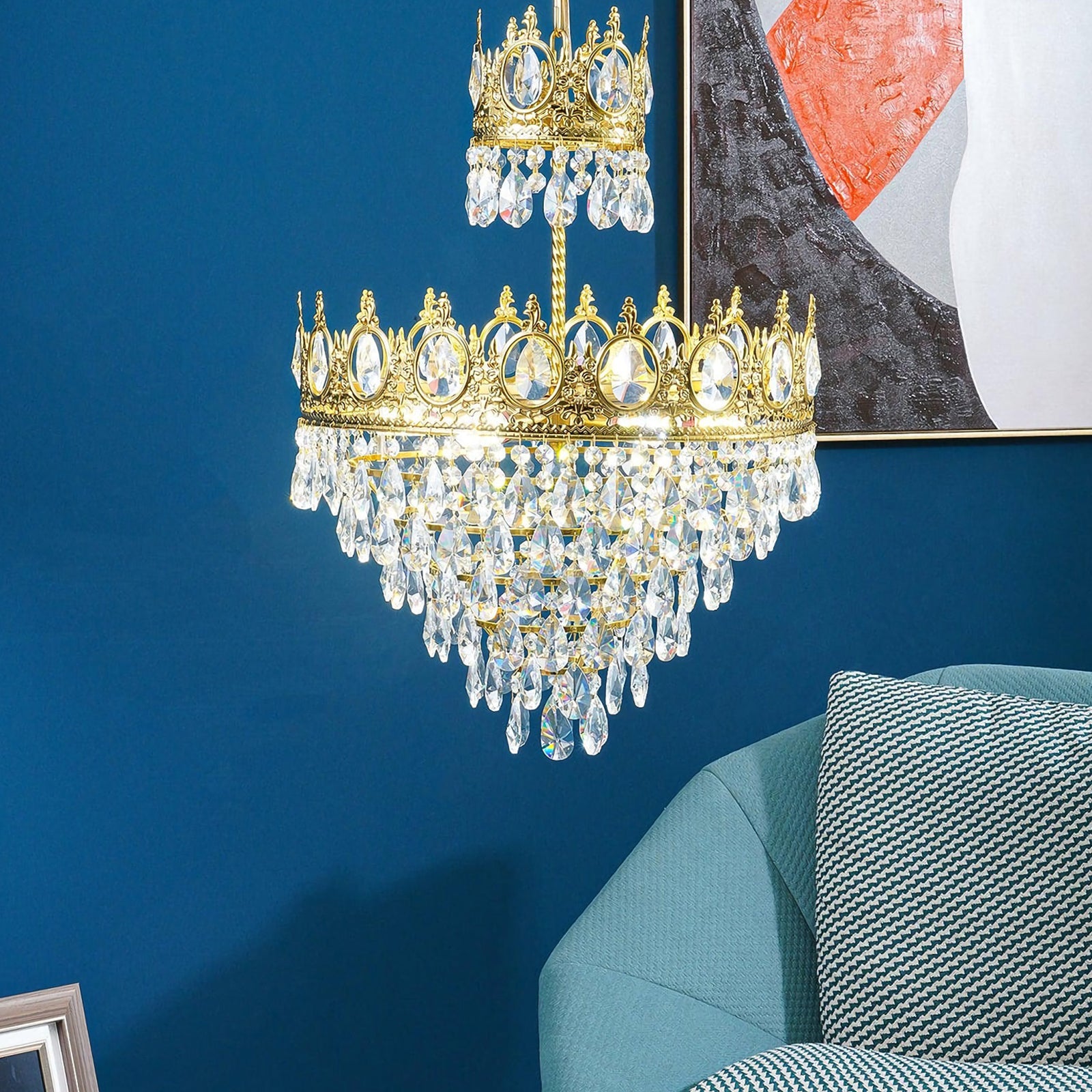Vintage Crystal Chandelier
