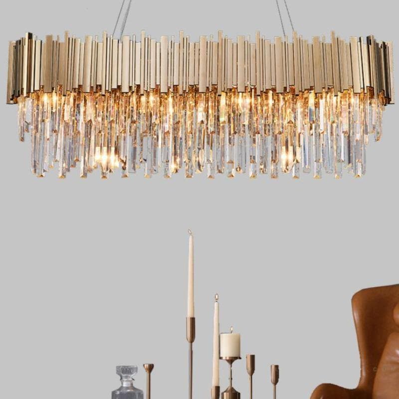 Natasha Modern Classic Crystal Chandelier For Dining Room