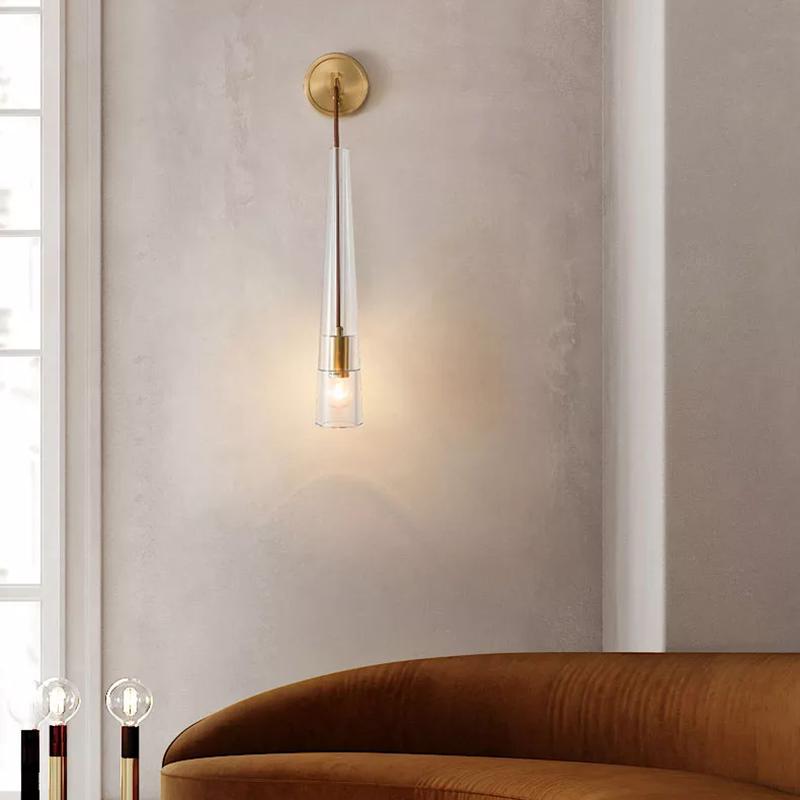 Abner Crystal Small Wall Sconce - GILDLAMPS