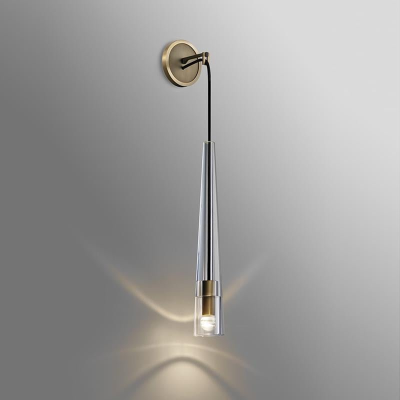 Abner Crystal Small Wall Sconce - GILDLAMPS