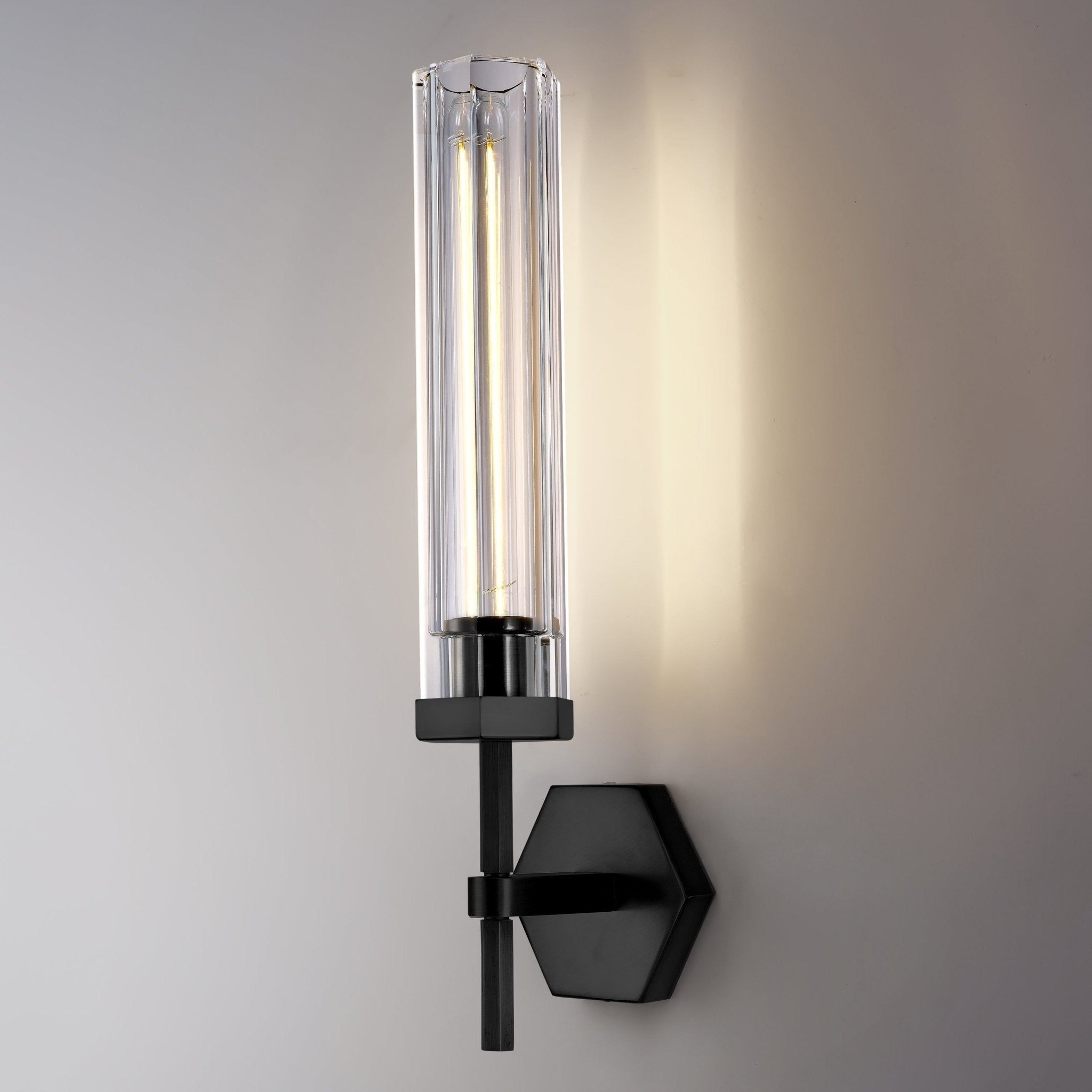 Adam Polygonal Crystal Series Wall Sconce - GILDLAMPS