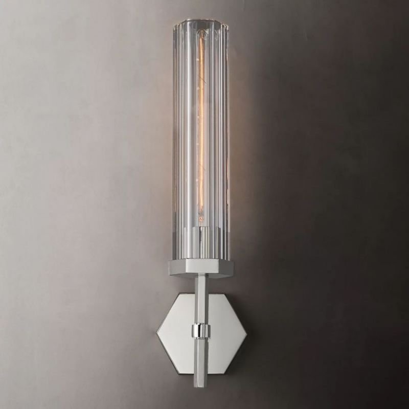Adam Polygonal Crystal Series Wall Sconce - GILDLAMPS