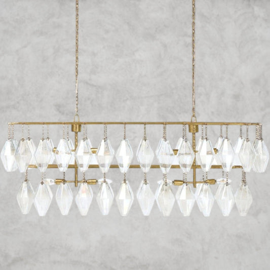Adeline 8 - Light Glass Chandelier - GILDLAMPS