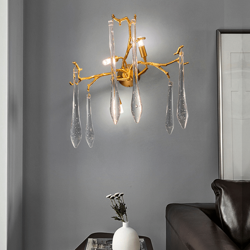 Agnes Branch Crystal Wall Sconce - GILDLAMPS