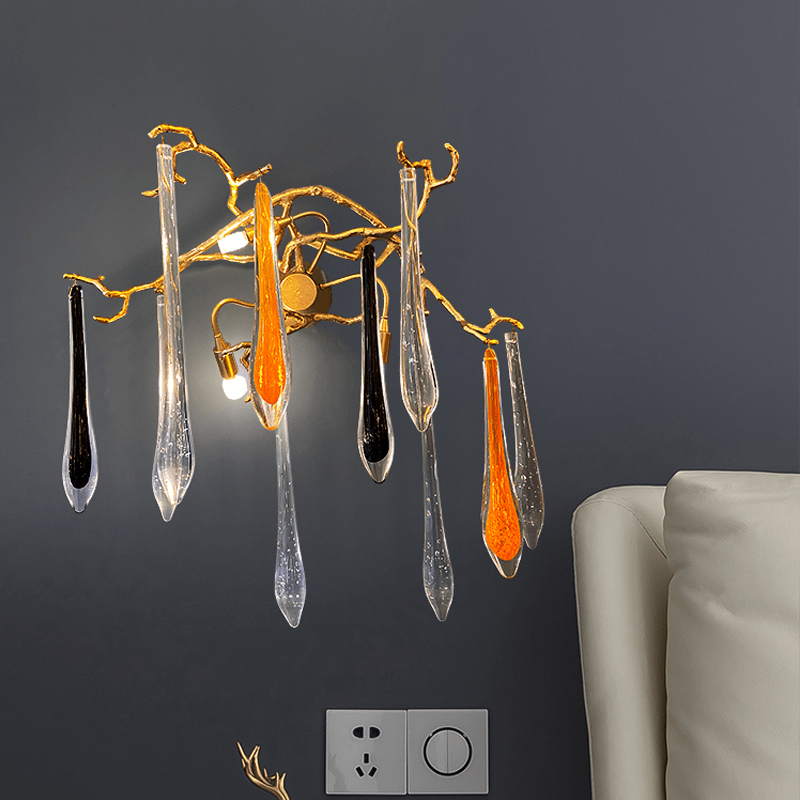 Agnes Branch Crystal Wall Sconce - GILDLAMPS