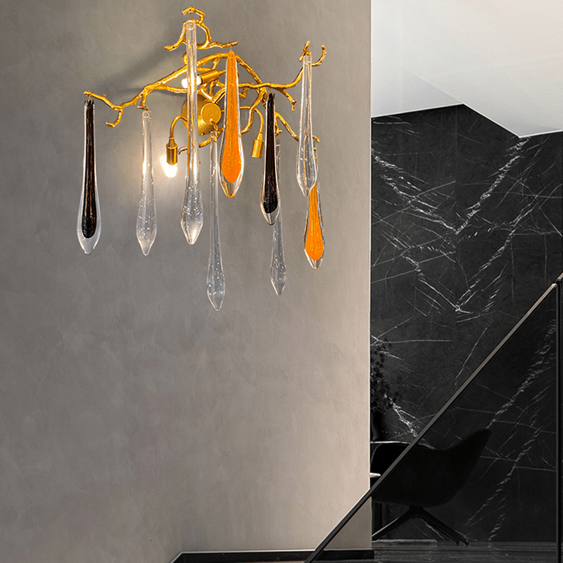 Agnes Branch Crystal Wall Sconce - GILDLAMPS