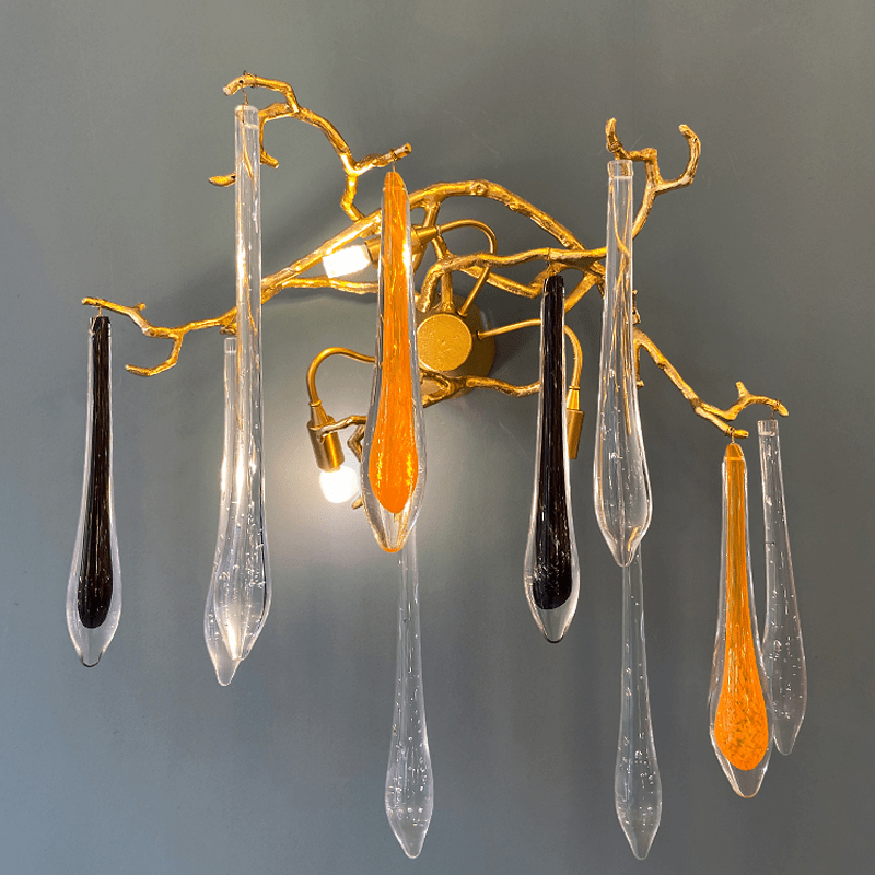 Agnes Branch Crystal Wall Sconce - GILDLAMPS