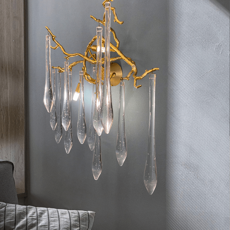 Agnes Branch Crystal Wall Sconce - GILDLAMPS