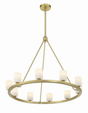 Agron 10 Light Alabaster Chandelier - GILDLAMPS
