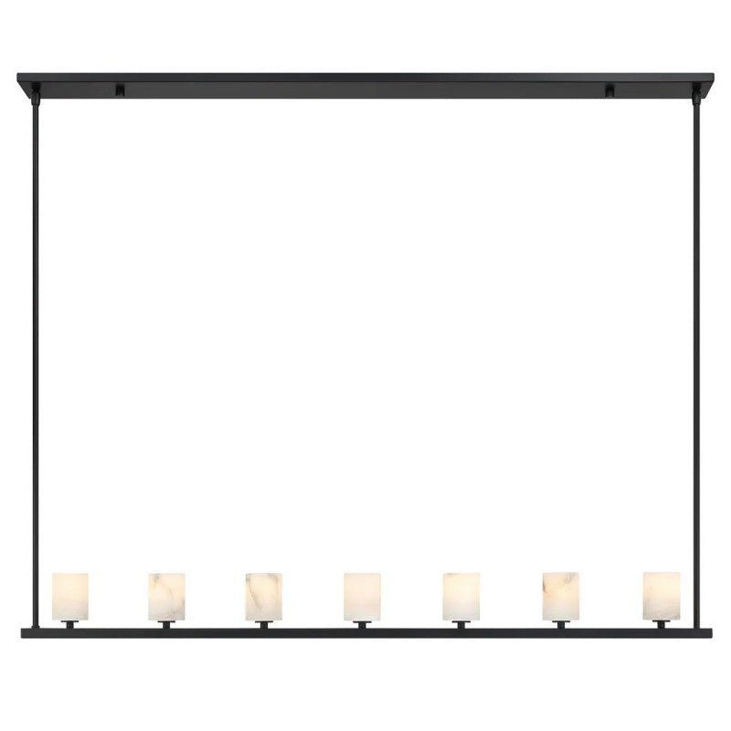 Agron 7 Light Alabaster Chandelier - GILDLAMPS