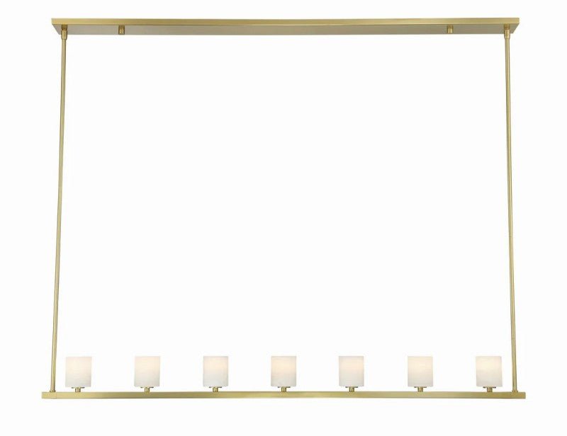 Agron 7 Light Alabaster Chandelier - GILDLAMPS
