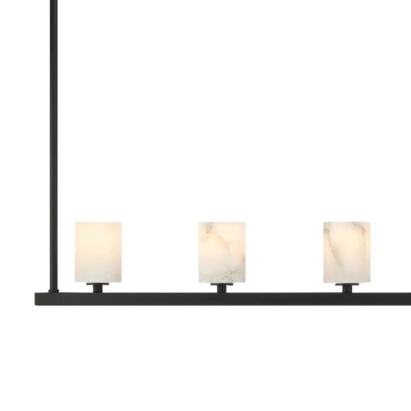 Agron 7 Light Alabaster Chandelier - GILDLAMPS