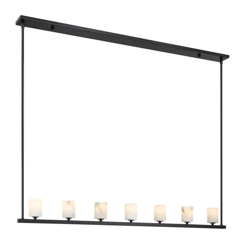 Agron 7 Light Alabaster Chandelier - GILDLAMPS
