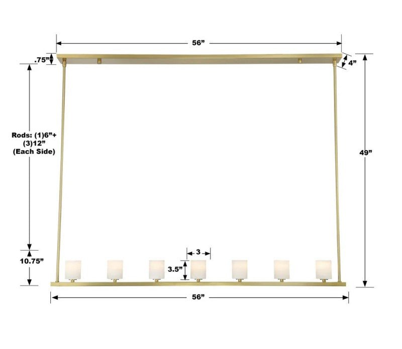 Agron 7 Light Alabaster Chandelier - GILDLAMPS