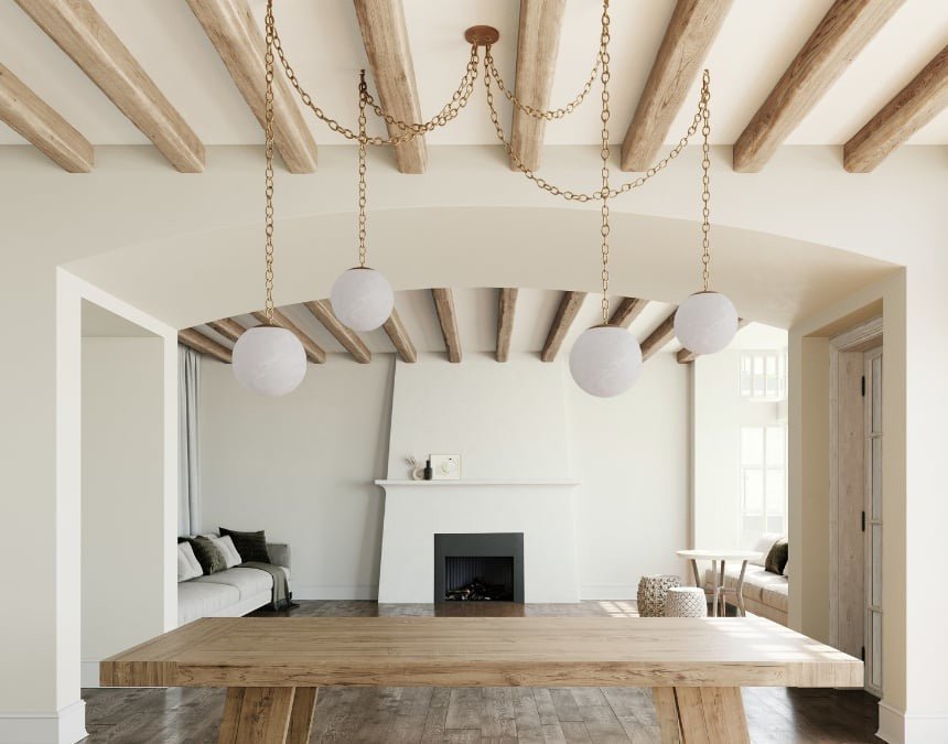 Alabaster 4 Swag Chandelier - GILDLAMPS