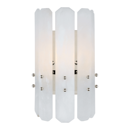 Alabaster Adrian Shield Wall Sconce - GILDLAMPS