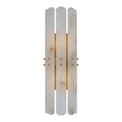 Alabaster Adrian Shield Wall Sconce - GILDLAMPS